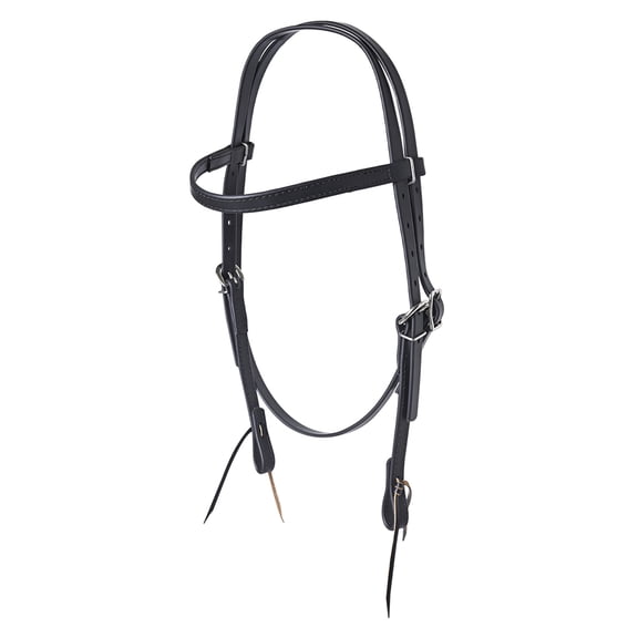 HILASON Western Horse Biothane Leather Headstall Tack Black