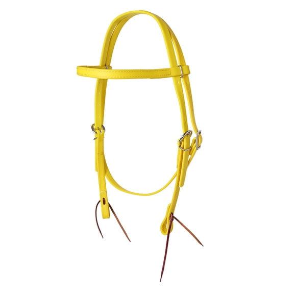 HILASON Western Horse Biothane Leather Headstall Tack Yellow