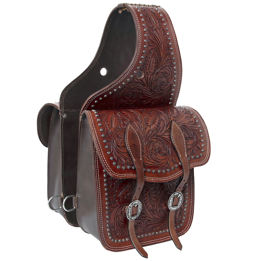 Free Shipping! Hilason Western Horse Leather Saddle Bag Heavyduty ...