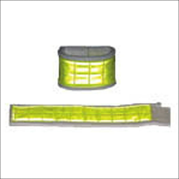 Hilason Western Horse Tack Reflective Felt Leg Ankle Wrap White W/ Yellow