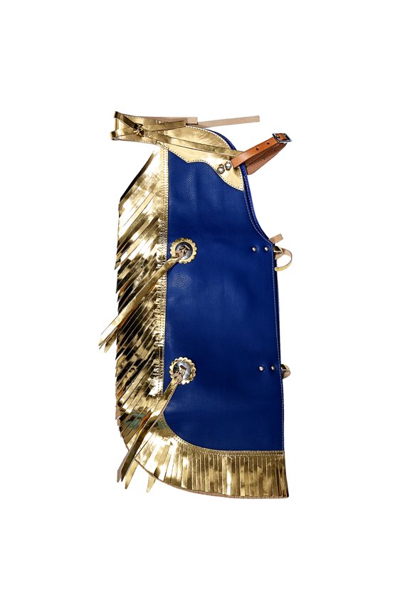 Western Leather Kids Junior Youth Pro Rodeo Bull Riding Chaps