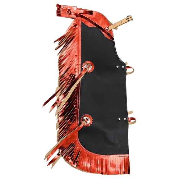 Hilason Western Leather Kids Junior Youth Pro Rodeo Bull Riding Chaps