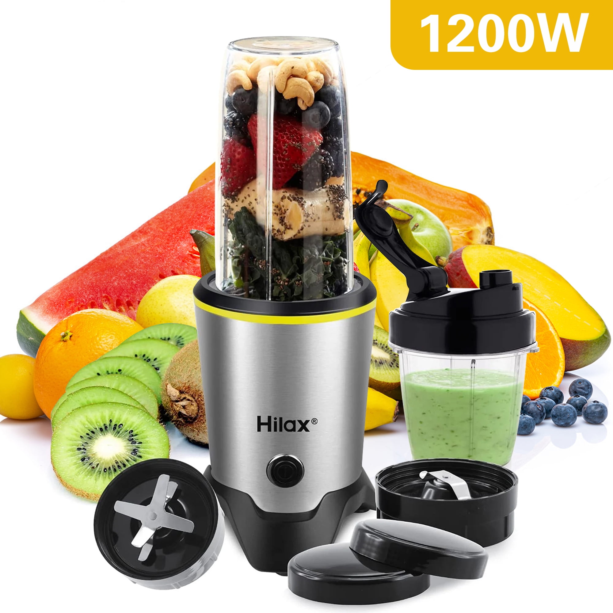 Restored Ninja Foodi SS201 Power Blender & Processor 72oz 3in1 1400WP  smartTORQUE 6 AutoIQ Presets (Refurbished) 