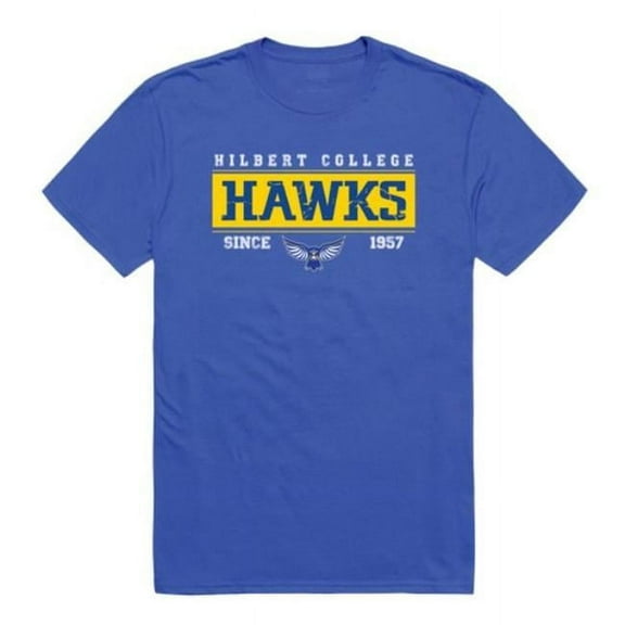 Hilbert College Hawks Established T-Shirt, Royal - Medium