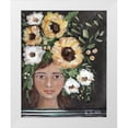 thumbnail image 1 of Hilburn, Amanda 26x31 White Modern Wood Framed Museum Art Print Titled - Sunflowers for you, 1 of 4