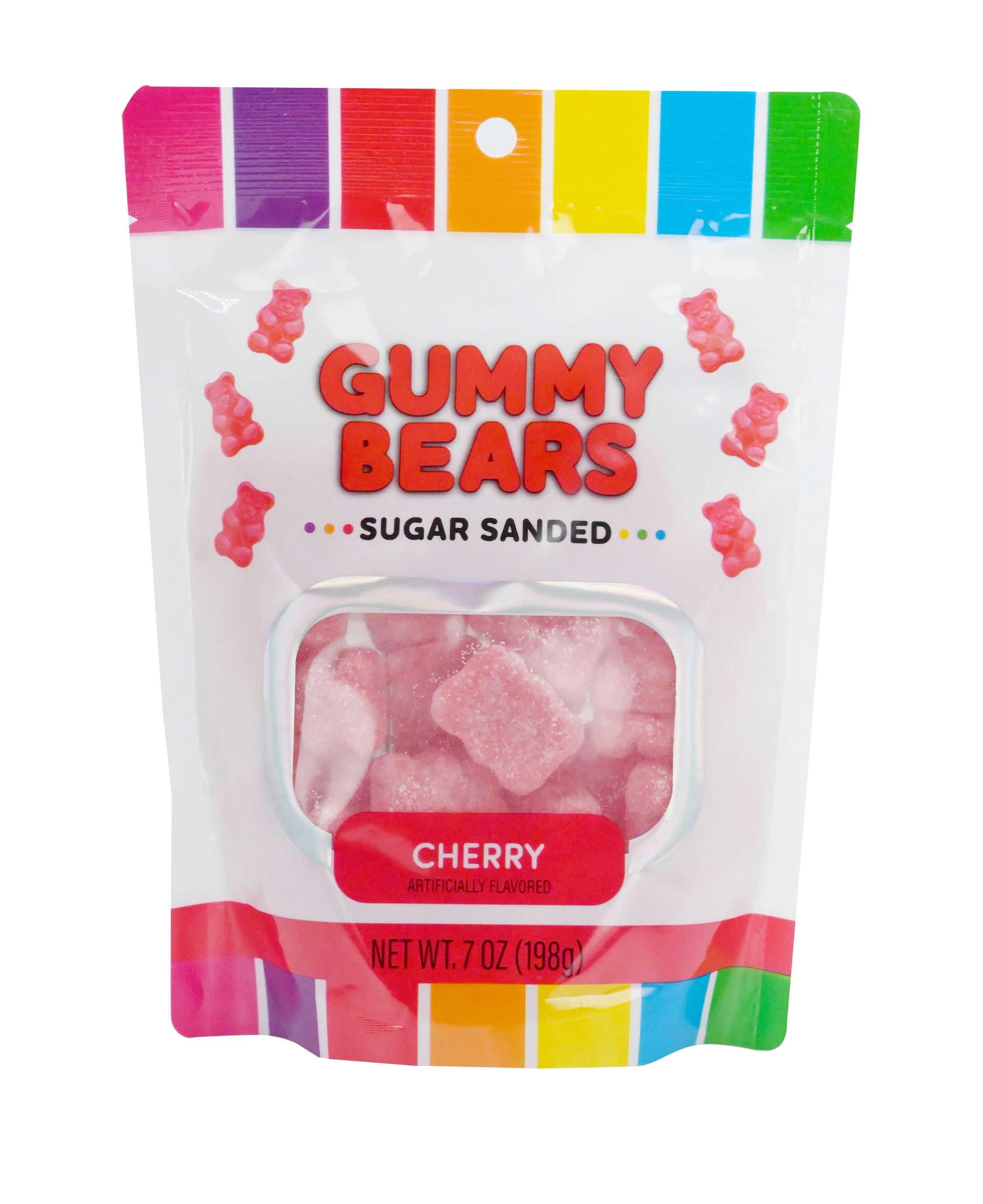 Hilco Cherry Sugar Sanded Gummy Bears, 7 oz Regular Size
