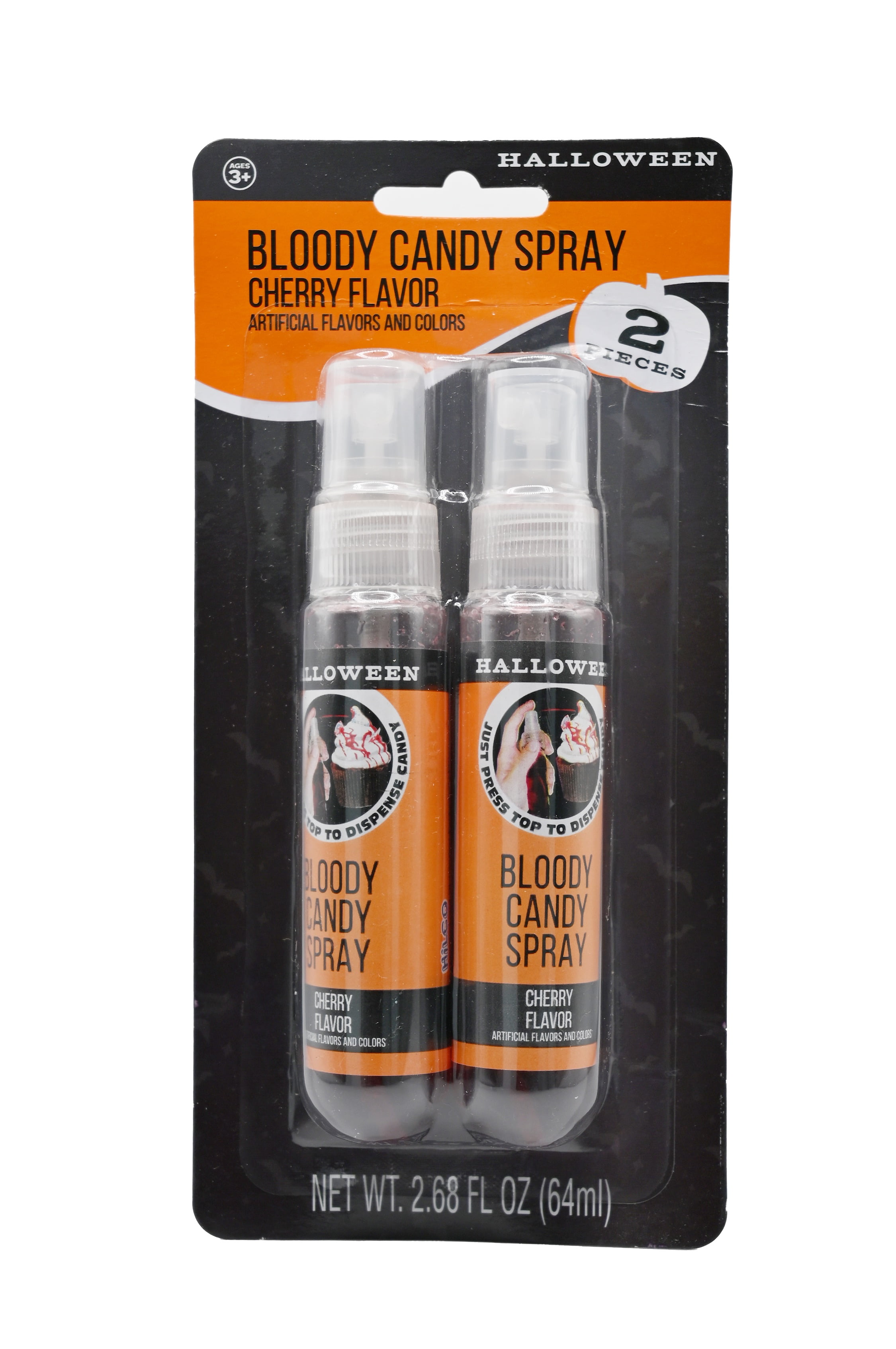 Hilco Halloween Candy Blood Spray, Red Cherry, Frosting & Icing, 2 Pack