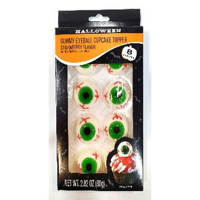 Hilco Halloween Gummy Eyeballs, Dessert Toppings, 8 Count