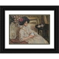 thumbnail image 1 of Hilda Fearon 14x11 Black Ornate Wood Framed Double Matted Museum Art Print Titled: Afternoon Tea, 1 of 5