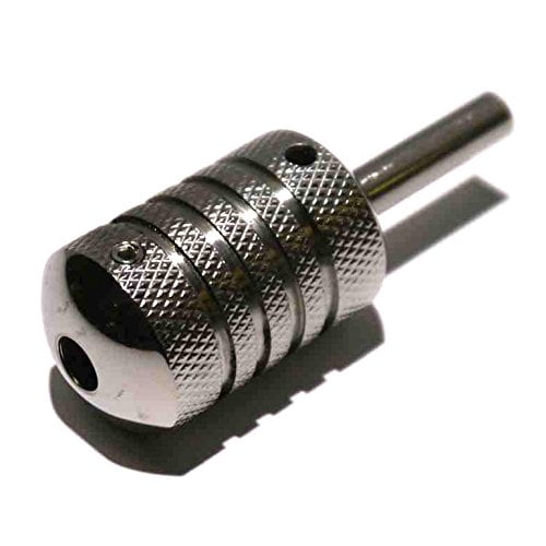 Hildbrandt Stainless Steel Tattoo Grip & Tube Grips Tubes Metal Back Stem Screw USA (Alien 1")