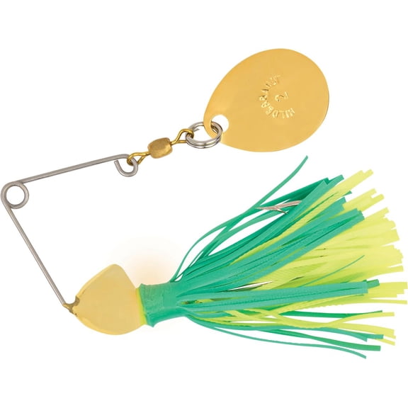Yakima Bait Hildebrandt Spin Dandy Microlite Spinnerbait Fishing Lure, Gold Head, Green Chartreuse, 1/8 oz
