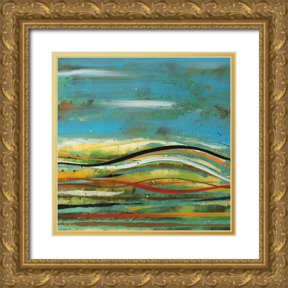 Hile, Scott 20x20 Gold Ornate Wood Framed with Double Matting Museum Art Print Titled - High Plains 4