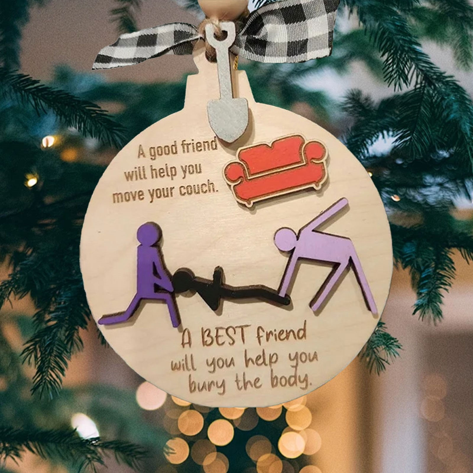 Hilehuti Christmas Clearance Hangs,2024 Creative Quirky Christmas Tree ...
