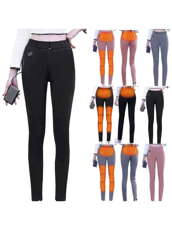 Heated Pants for Women Heated Leggings Women Electric Heating Thermal Leggings Heated Snow Pants Winter Softshell Outdoor Trousers