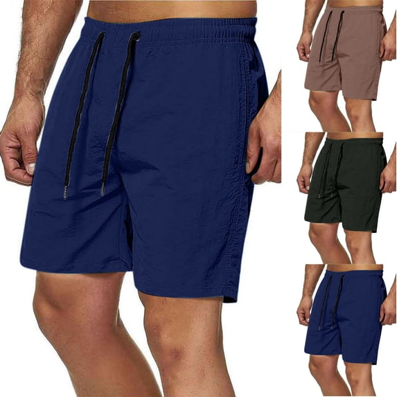 Hilenly Mens Big and Tall Workout Shorts Quick Dry Athletic Gym Shorts Drawstring Summer Beach Shorts