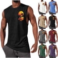 thumbnail image 1 of Hilenly Mens Graphic Tank Tops Sleeveless Palm Tree Hawaiian Shirts Beach Gym Muscle Workout Tops, 1 of 6