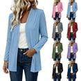 thumbnail image 1 of Hilenly Open Front Cardigan for Women Long Sleeve Lightweight Cardigan Sweaters, 1 of 10