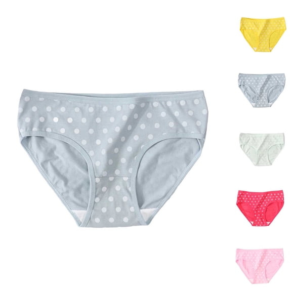 Hilenly Women's Cotton Underwear Mid Waisted Ladies Panties Soft Breathable Full Coverage Briefs