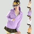 thumbnail image 1 of Hilenly Women's Plus Size Sun Protection Jacket Clothing Lightweight UPF 50 Long Sleeve Hooded Cooling Shirt Zip Up UV Protection Shirts, 1 of 7
