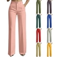 thumbnail image 1 of Hilenly Womens Dress Pants Stretchy Straight Leg Work Pants High Waisted Business Casual Slacks with Pockets, 1 of 8