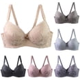 thumbnail image 1 of Hilenly Womens Plus Size Bra Anti Sagging Supportive Underwire Bras Lace Balconette Bra for Big Busted Women, 1 of 6