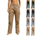 thumbnail image 1 of Hilenly Womens Plus Size Cargo Pants Utility Stretch Tactical Pants Ripstop Cargo Work Pants with Pockets for Outdoor Hiking, 1 of 7