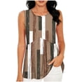 thumbnail image 1 of Hilenly Womens Tank Top Sleeveless Crew Neck Peplum Tops Loose Fit Casual Flowy Summer Clothes, 1 of 6