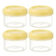 thumbnail image 1 of Hilingoto 4pcs Transparent Mini Plastic Jar Sauce Box Yellow A, Plastic storage box Transparent Mini Plastic Jar Box Dispenser Bottle 35ml Reusable Tomato Jar Salad Bottle Seasoning Bottle clearance, 1 of 8