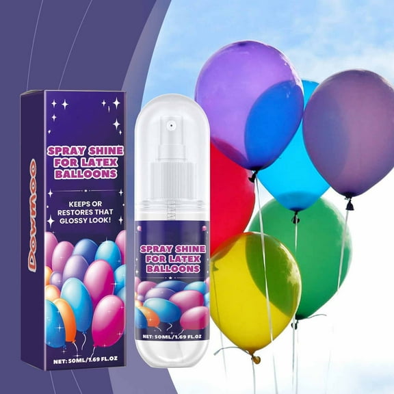 Hilingoto 8 Oz Shine Spray for Balloons Latex Balloon Gloss Shine for A Brilliant Appearance Hi Gloss Brillo Para Globos Usa 8Oz Balloon Spray for Latex Balloons Us 50Ml Banner Pulling Balloon