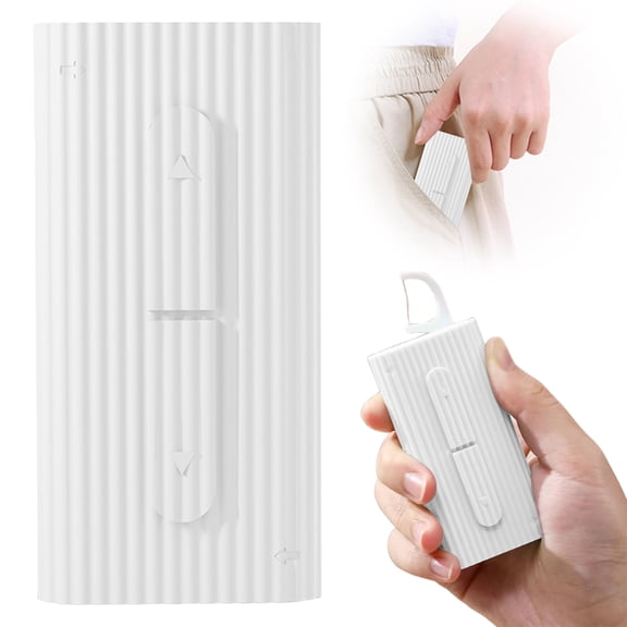 Hilingoto Automatic Floss Dispenser Box, One Button Push Travel Storage Container for Dental Floss, Portable Care Cup for Home, Outdoor, White
