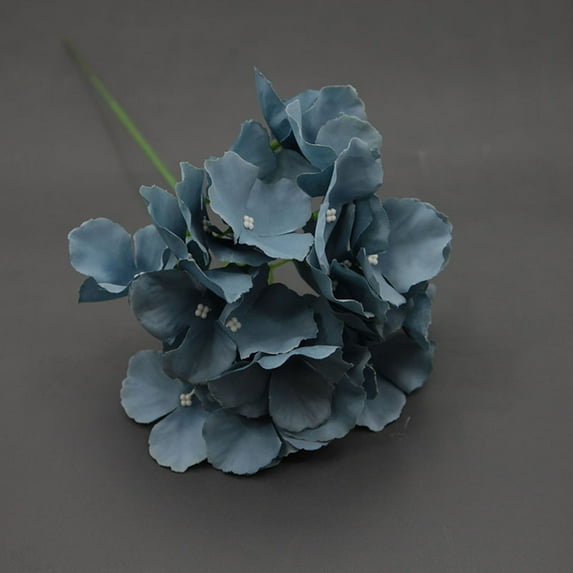 Hilingoto Clearance! Artificial Flower Dark Gray Pcs 6 Inch Silk Hydrangea Heads Artificial Decoration Flowers Garden Floral Décor Purple, Household Imitation