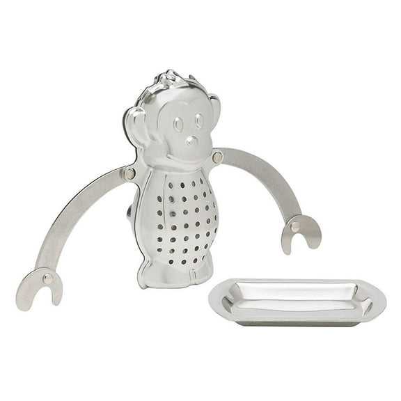 Hilingoto Clearance China Factory Stock Animal Shape Tea Filter Mesh 18/8 Stainless Tea Strainer Infusers for Loose Tea 2.6X2X0.8Inch, Strainers, Stainless Steel Christmas Sale