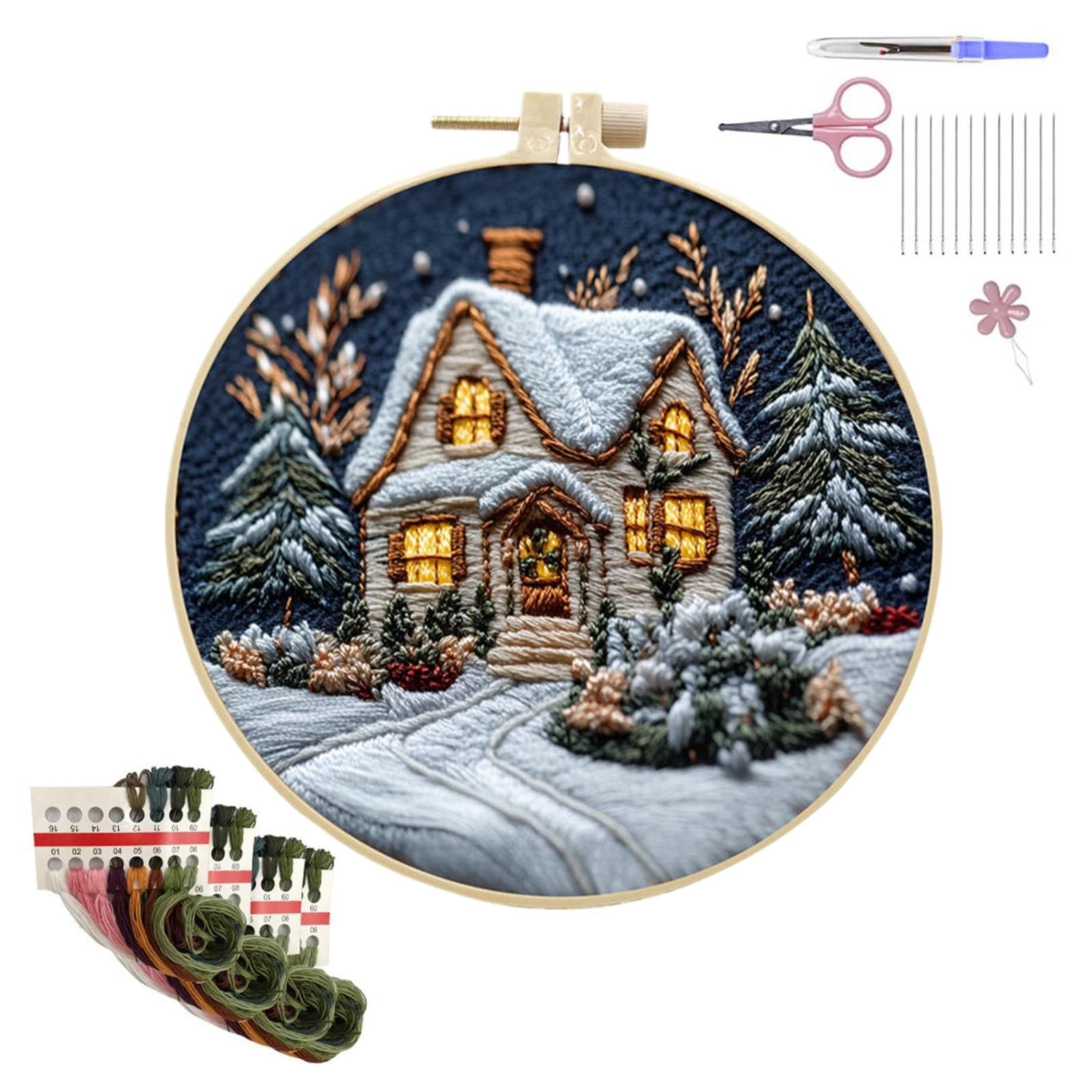 Hilingoto Clearance! Christmas Embroidery Craft Kits ，Hand Christmas