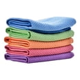 thumbnail image 1 of Hilingoto Household Cleaning Cloth, Kitchen Cloth, 5/10 Pack Easy Clean Nanoscale Cloth 40 X 30Cm Lint Free Microfibre Cloth Reusable Microfibre Cleaning Cloths for Glass, Mirrors, Car, Kitchen 10Pcs, 1 of 3