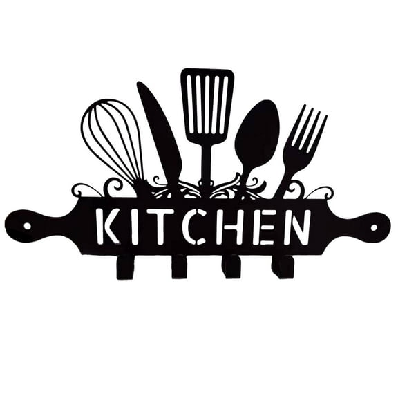 Hilingoto Kitchen Hook, Personalized Family Kitchen Name Sign Custom Monogram Letter with First Last Name Split Letter Name Sign Wall Art Decor, Kitchen Hook Promotional Sales, Household Hooks