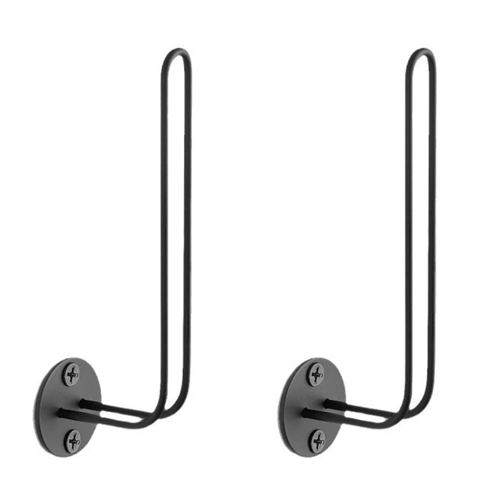 Hilingoto Metal L-Shaped Wire Baseball Cap Storage Rack Black 2 Pieces ...