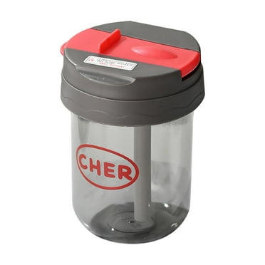 Hilingoto Mini Ton Ton Cup Children's Student Plastic Cup Portable Straw Cup Cute High-Value Cup Black, Children's Water Cup Promotional Sales, Kitchen Cups