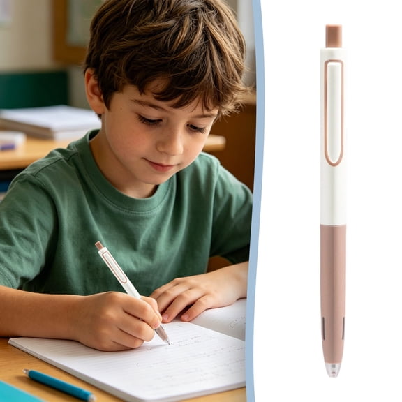 Hilingoto Minimally Pressed Neutral Pen, 0.5Mm Fast Drying Smooth Stu-Dent Brush Question Pen, Quick-Drying ink Pen for Homework and Exam Note-Taking, A