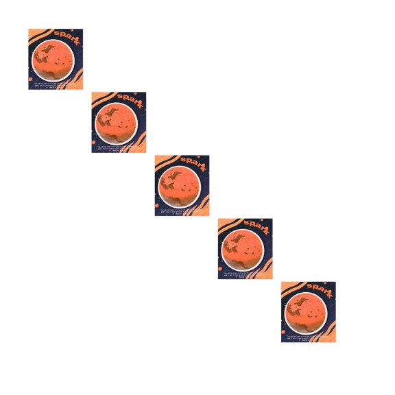 Hilingoto Planet Aesthetic Sticky Notes, Round Celestial Memo Pads with Retro Design, Self-Adhesive Universe Decorative Stationery for Journaling and Scrapbooking, Bulk 5-Pack (Style A)