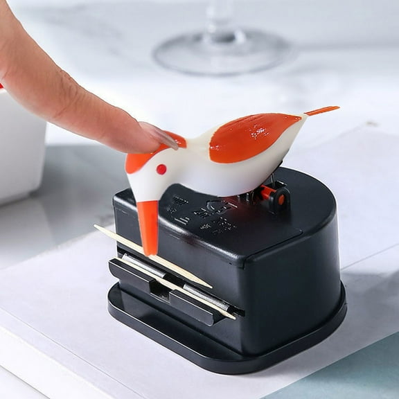 Hilingoto Toothpick Holder, Cute Hummingbird Toothpick Dispenser Cleaning Teeth Toothpick Bucket Toothpick Dispenser Table Toothpick Case Storage for Home Office Coffee Shop