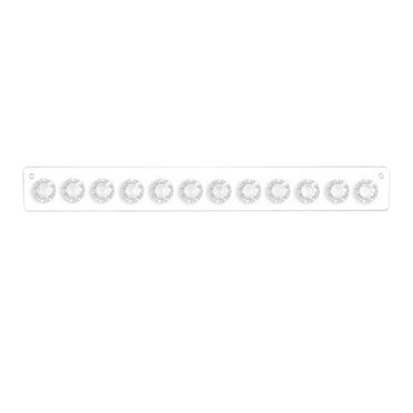Hilingoto Transparent Acrylic Necklace Storage Rack Transparent, Necklace Hanger Acrylic Necklace Holder Wall Mounted Jewelry Storage Bag With 12 Shaped Hooks Necklace Jewelry Holder Gifts For Girls