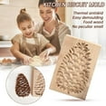 thumbnail image 1 of Hilingoto Wooden Cookie Stamp Set, Pine Cone Design Baking Mold for Christmas Cookies & Diy Holiday Treats, 1 of 7
