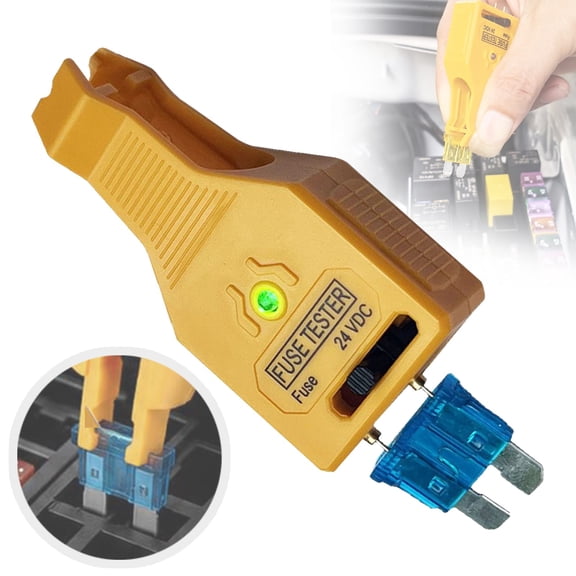 Hilingoto Xmas Sale ! 2-In-1 Fuse Tester and Puller Tool with Light, Adjustable Probe for Car and Glass Fuses, Compact Automotive Circuit Tester for Vehicle Electrical Systems