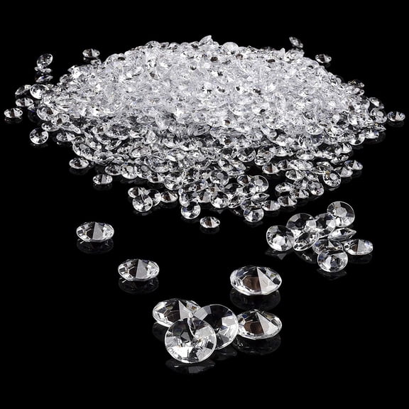 Hilitand 1000Pcs/Bag 3mm Clear Acrylic Beads Vase Filler Wedding Party Decor DIY Ornament Accessories