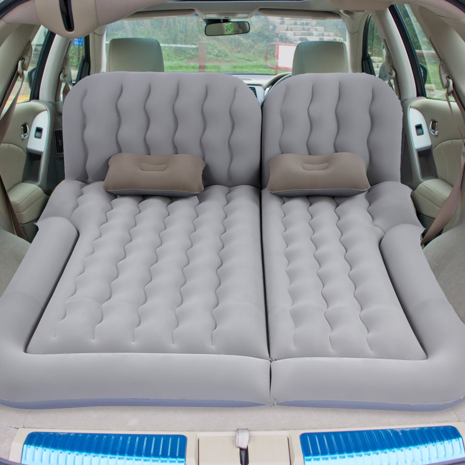 Hilitand 2‑In‑1 Multifunction Inflatable Travel Mattress PVC Flocking