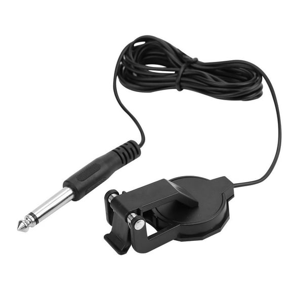Hilitand 6.35mm Audio Jack Clip-on Microphone Piezo Violin Acoustic Guitar Pickup, Acoustic Guitar Pickup,Clip-on Mic Pickup