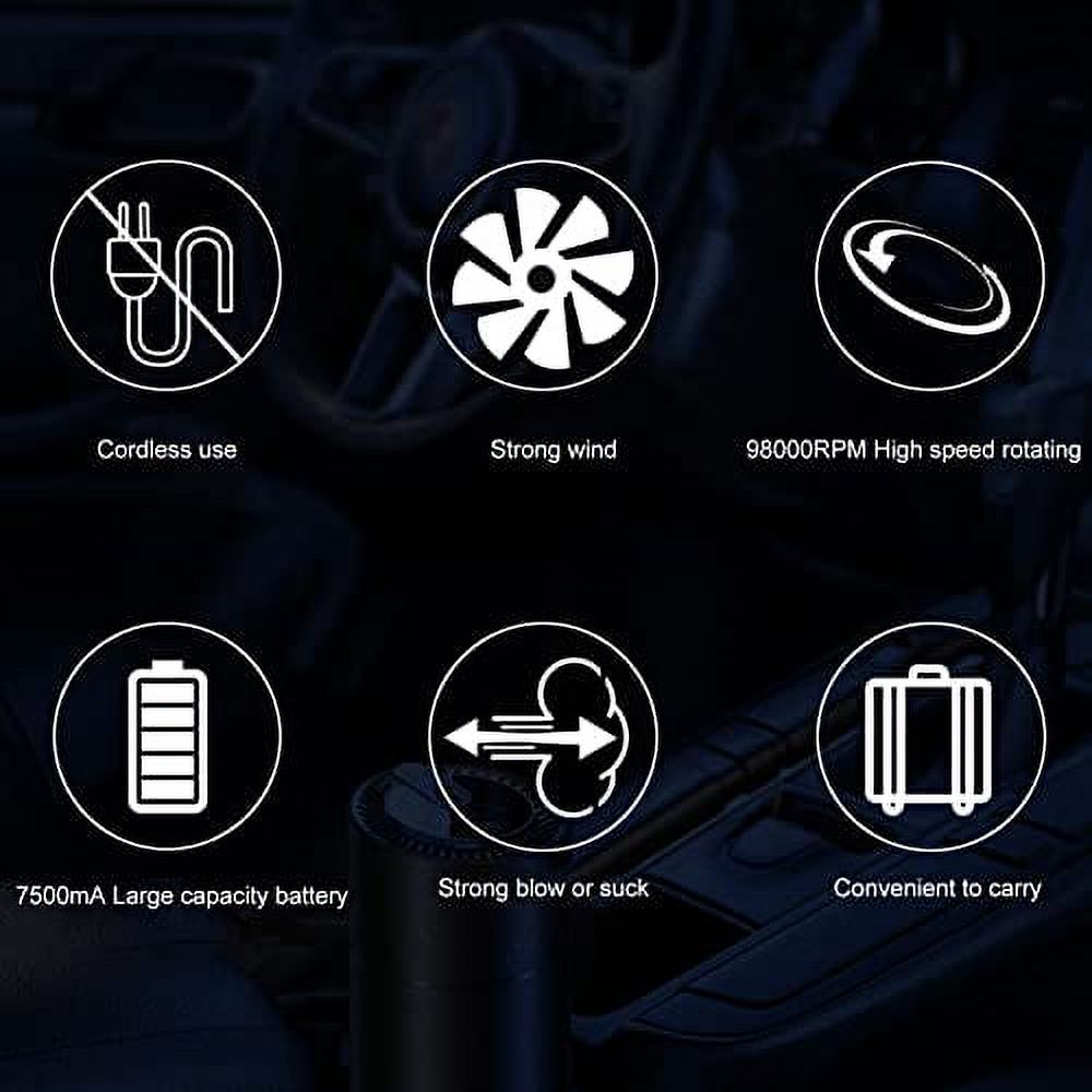 Hilitand 98000rpm Air Duster Electric Blow Portable Cordless Handheld