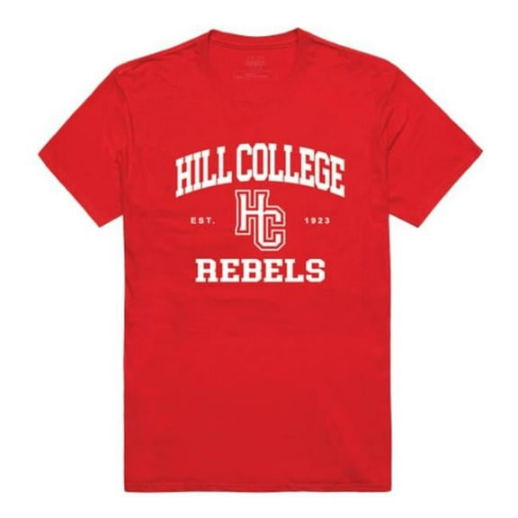 Hill College Rebels Seal College T-Shirt, Red - 2XL