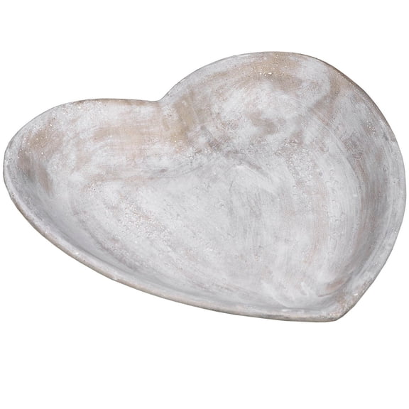 Hill Interiors Antique Look Stone Heart Dish