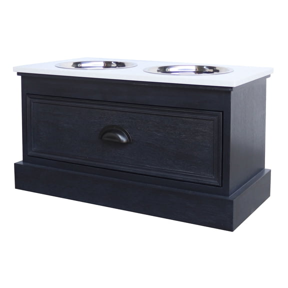 Hill Interiors Contour Collection Pet Feeder Table